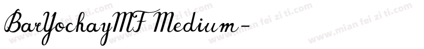 BarYochayMF Medium字体转换